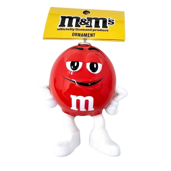M&Ms Red Man Candy Collectible Christmas Ornament by Ruz - Picture 2 of 6